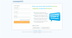 Desktop Screenshot of ca.cisionpoint.com