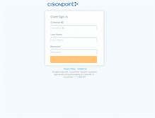 Tablet Screenshot of ca.cisionpoint.com